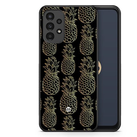 Bjornberry Skal Samsung Galaxy A13 - Guldiga Ananas
