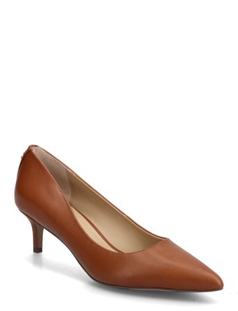 Lauren Ralph Lauren Adrienne Leather Pump - Brown - 36