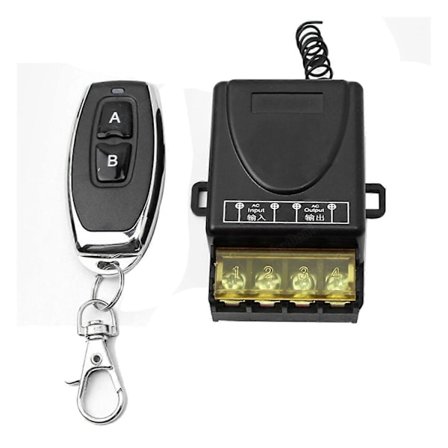 433 MHz 220V 30A Fjernbetjeningskontakt Vandpumpe Fabriksmotor LED Fjernbetjeningssender