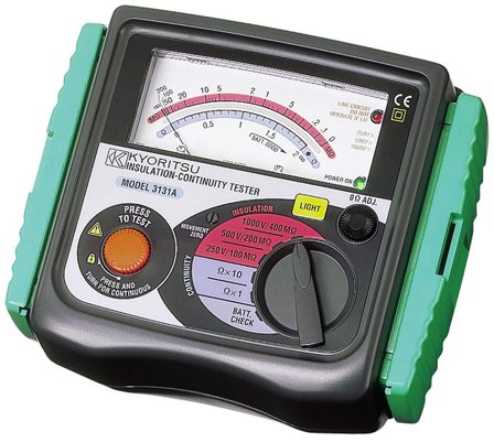 Kyoritsu 3131A Isolasjonsmåler 250, 500 og 100 V, Måleinstrumenter