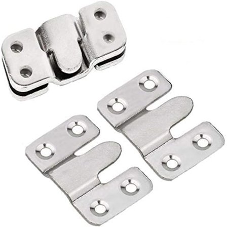 Indbygningsbeslag, Interlocking Foto Ramme Krog, Heavy Duty Billedophæng Z Clip Beslag til La