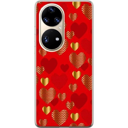 Kompatibel Mobilcover til Huawei Huawei P50 Pro GoldenHearts