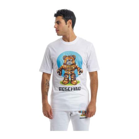 Moschino T-Shirts Hvid, Herre