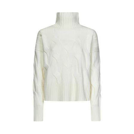 Max Mara, Turtlenecks Wit, Dames, Maat:S