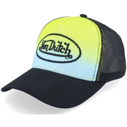 Von Dutch - Multi trucker Keps - Kids Oval Patch Mesh Black/Multicolor Trucker @ Hatstore
