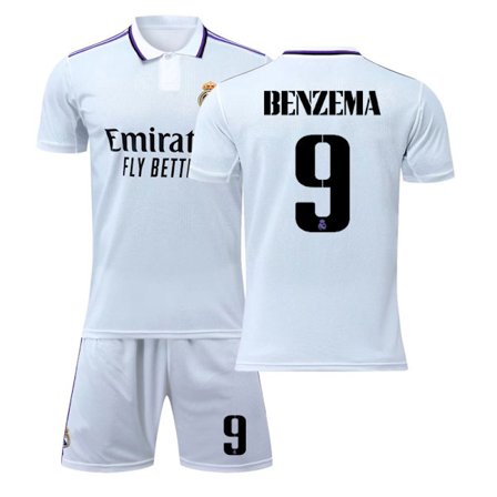 22-23 Real Madrid hjemmebane nr. 9 Benzema fodboldtrøje nr. 10 Modric 20 Vinicius nr. 1 trøje