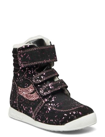 Svend Vinterstøvletter Med Borrelås Svart Arauto RAP*Betinget Tilbud