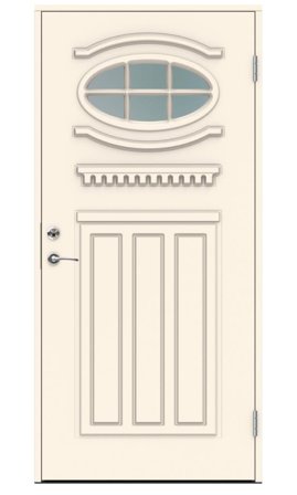 Swedoor Mozart Ytterdörr vit (S 0502-Y) 2080x888 mm, Dörrar