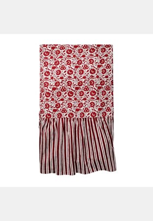 Pick A Poppy Damson Duk - 180x250 Cm Bordstextil Röd