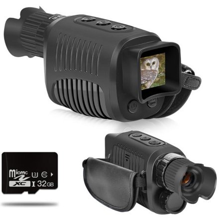 Monokulær Natt Vision Enhet 1080P HD Infrarød 5x Digital Zoom Jakt Teleskop