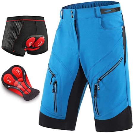 Miesten pyöräilytrikoot, lyhyet pehmustetut pyöräilyhousut istuintyynyllä, löysät MTB-alamäkipyöräilyhousut, maastopyöräilyhousut Subcode L (Eurocode 