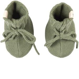 Little Jalo Khaki Knitted Bootie 62/68 cm - Boots - 62/68 cm - Green - Junge