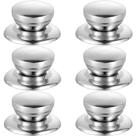 6 stk. Låg Knapper Grydelåg Knapper Låg Håndtag Udskiftning Grydelåg Knapper