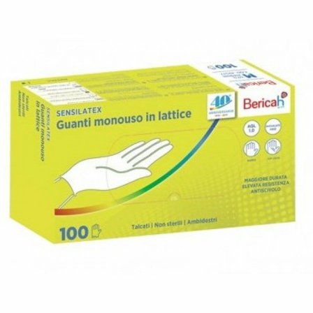 Sensilatex Guanti Monouso In Lattice Talcato Taglia S 100 Pezzi