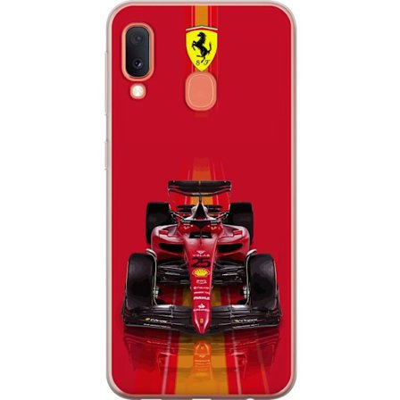 Yhteensopiva Puhelinkuori Samsung Samsung Galaxy A20e Ferrari Formula 1 -auto ikonisessa punaisessa muotoilussa urheilullisella tarkkuudella