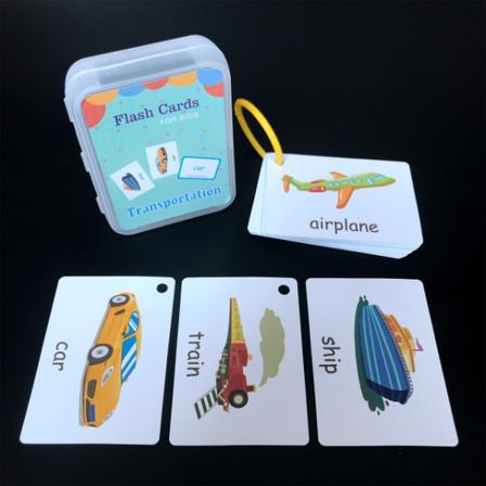 Montessori Baby Lär dig kognitiva engelska Word Card Flashcards