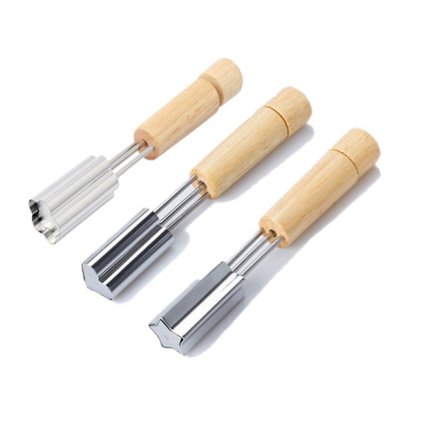 3st rostfritt stål form printed rädisa frukt präglingsform Form Form Bakverktyg