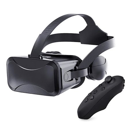 VR Headset Kompatibelt Med - Universelle Virtual Reality Briller - Spil Dine Bedste Mobilspil 360 Film Med Bløde & Komfortable Nye 3D VR Briller | Bl