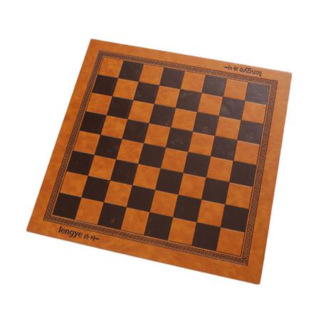 Präglad Design Pvc-läder Internationella Schackbrädspel Mat