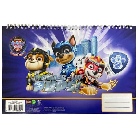 Paw Patrol Power Up A/4 spiralritblock, 30 ark