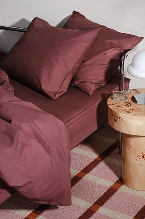 Jotex - Percale Tyynyliinat, 2/pakk. - Ekologinen Aubergine Aubergine - ZACK - Osta Tyynyliinat Jotex