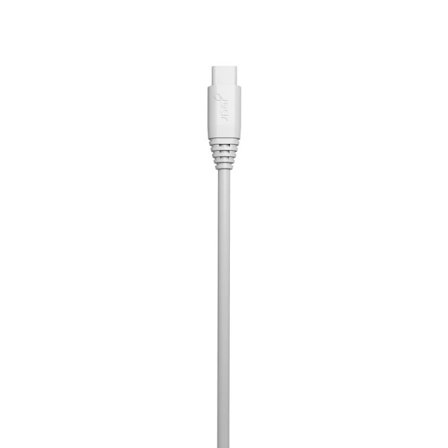 Laddkabel USB-A till USB-C 2.0 2m Vit Rund