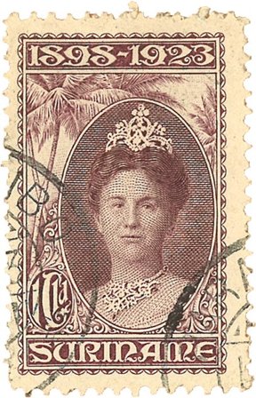 Suriname 1923 - NVPH 108 - Stemplet