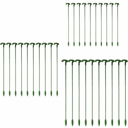 30 pakker hageplantepinner, enkeltstengler, blomsterpinner, orkide, pion, lilje, rose