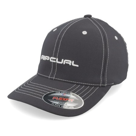 Rip Curl - Noir flexfit Casquette - Pill Cap Washed Black Flexfit @ Hatstore