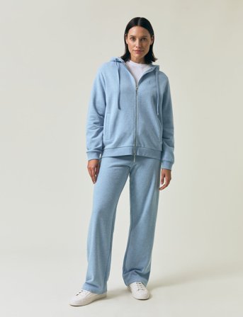 Lexington Clothing Classic Logo Zip Hoodie - Blue - XS