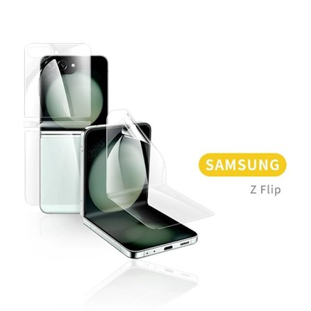 Samsung Galaxy Z Flip 6 - Neljäosainen pehmeä suojakalvo