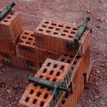 2 kpl Muuraustyökalut Vuoraus Seinänrakentaja Rakennuslanka Kehys Tiilivuorauksen Juoksija Langanvetolaite Kiinnike Rakennus