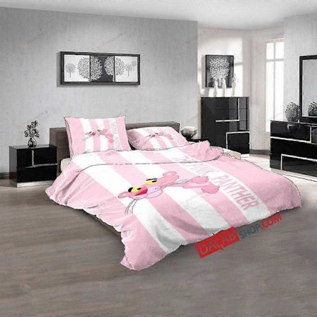 v1841 Lakanat Sarjakuvaelokuvat Pink Panther Show D Peittosarja Makuuhuoneen Sisustus Lakanat IU1841