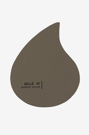 MiLLE W NORDISK DESIGN - Lasinen lasinalusta Drop 4-pack - Harmaa - Baari- & juomatarvikkeet - - Homeroom