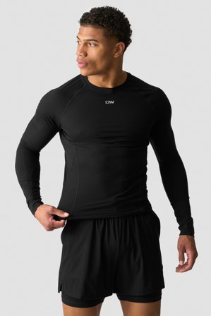 ICANIWILL - Ignite Muscle Fit Long Sleeve Black - Pitkähihaiset - Miehet - Treenivaatteet ICIW:ltä