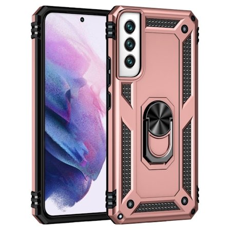 Ring Guard etui - Samsung Galaxy S22 - Rødguld