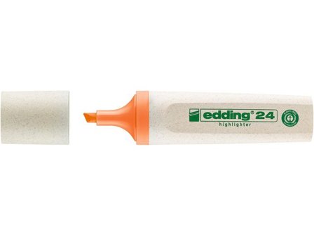 EDDING Överstrykningspenna 24 EcoLine platt pennkropp mejselformad spets 2–5mm linjebredd orange - Lyreco - Kontorsmaterial - Pennor - 