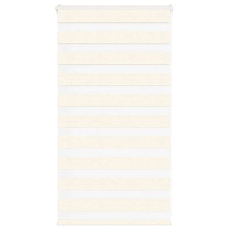 vidaXL Fönsterpersienn zebra beige marmorbredd av tyg 65,9 cm polyester, rullgardin zebra, zebragardin för fönster, gardin 4014619
