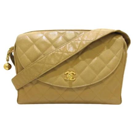 Chanel Vintage Pre-owned Crossbody Tas , Geel , Dames , Maat: ONE Size Vintage Tassen