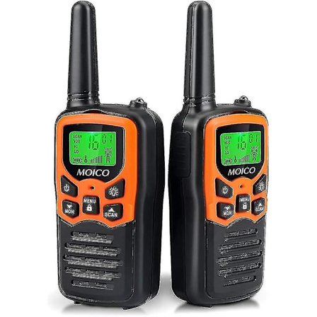 Walkie Talkie, Langtrækkende Walkie Talkie Til Voksne Med 22 FRS Kanaler, Familie Walkie Talkie Med LED Lommelygte Vox LCD Skærm Til Vandreture, 