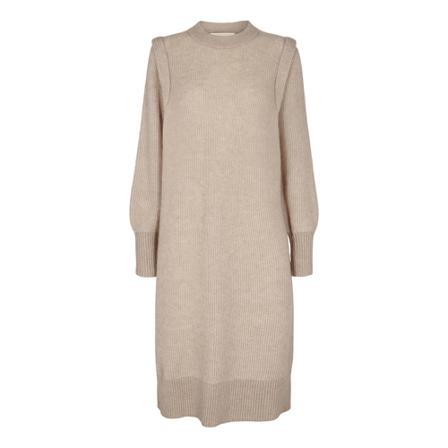 Levete Room, Knitted Dresses Beige, Dames, Maat:M
