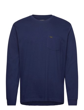 Ls Pocket Tee Navy Lee Jeans