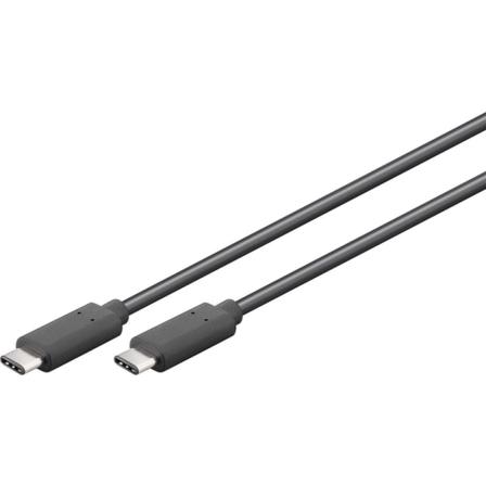 Usb-c Till Usb-c Superspeed Kabel, 1.5m, Svart, 3.1, Goobay Bulk Svart 150 Cm