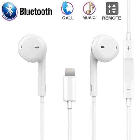 hörlurar för iphone 7/8/x/11/12 White