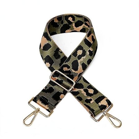 Leopard Print Adjustable Handbag Shoulder Strap Replacement With Metal Swivel Hooks Bag Accessories