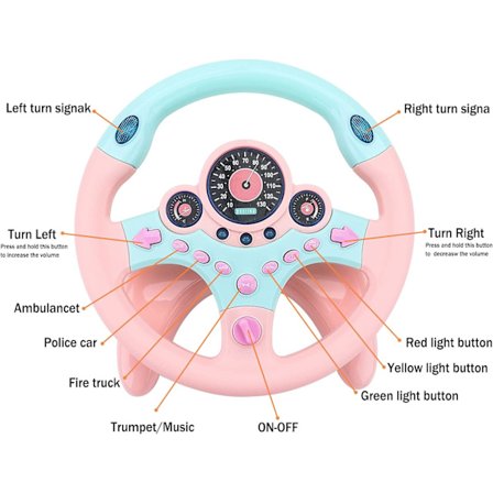 Børns Bilrat Bilkørsel Simulator Rat