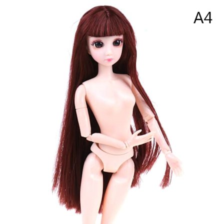 30cm BJD-nukke Kaunis prinsessanukke Nukenpää tee-se-itse hiusnukke