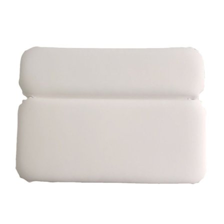 Komfortable Badekars Puder til Nakke, Hoved og Ryg Støtte, Pude Hvile til Buede eller Lige Badekar, Spa Tilbehør, Hvid