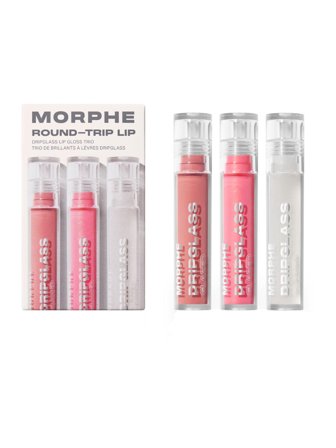 Morphe Dripglass Set cont.: Lip Gloss Nude Gleam ,8 ml + Lip Gloss Pink Mirror ,8 ml + Lip Gloss So Trabnsparent ,8 ml N° 3 1.0items