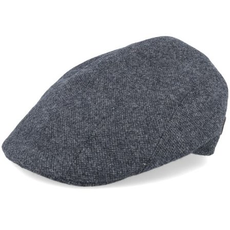 MJM Hats - Grå flatcap Keps - Maddy 32 Organic Wool/Cashmere Anthracite Flat Cap @ Hatstore